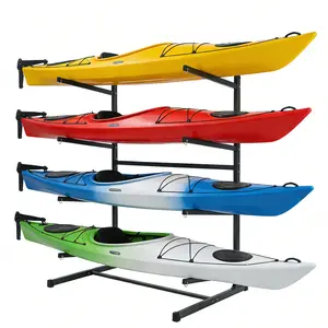Kayak Storage Rack,Adjustable Kayak Stand for Garage and Outdoor, Industrial Carbon Steel Boat Organizer