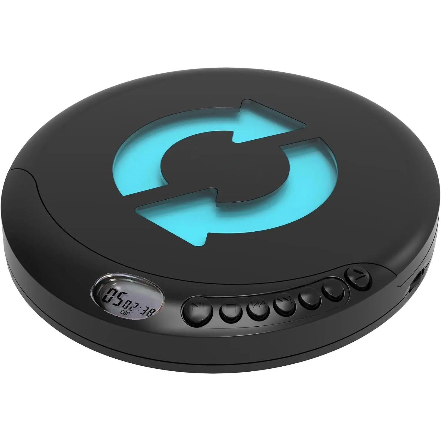 MX-DM80 Portable CD Player | Compact Disc Player with Anti-Shock Technology | LCD Display, Stereo Earbuds, Low   | CD/CD-R/RW Compatible for Personal