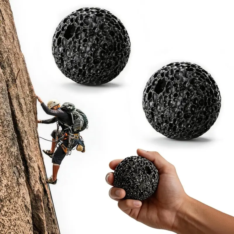 2 Pack Callus Builder Grip Balls – Grip Strength Trainer Balls, Crescent Hand Strengthener for Gym, Weightlifting, Climbing, Gym, Improve Forearm & Grip Endurance, Build Tough Callused Hands