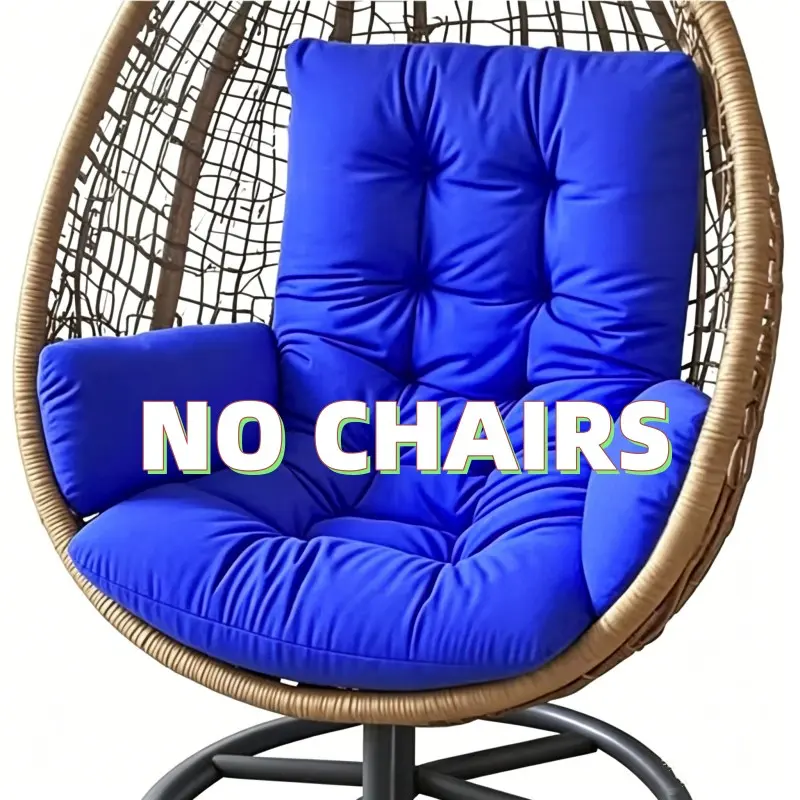 Thick Soft Padding Durable Rocking Chair Cushion, Patio Balcony Swing Pillow, Hammock Seat, Living Room Outdoor Leisure Pad, Multiple Colors Available