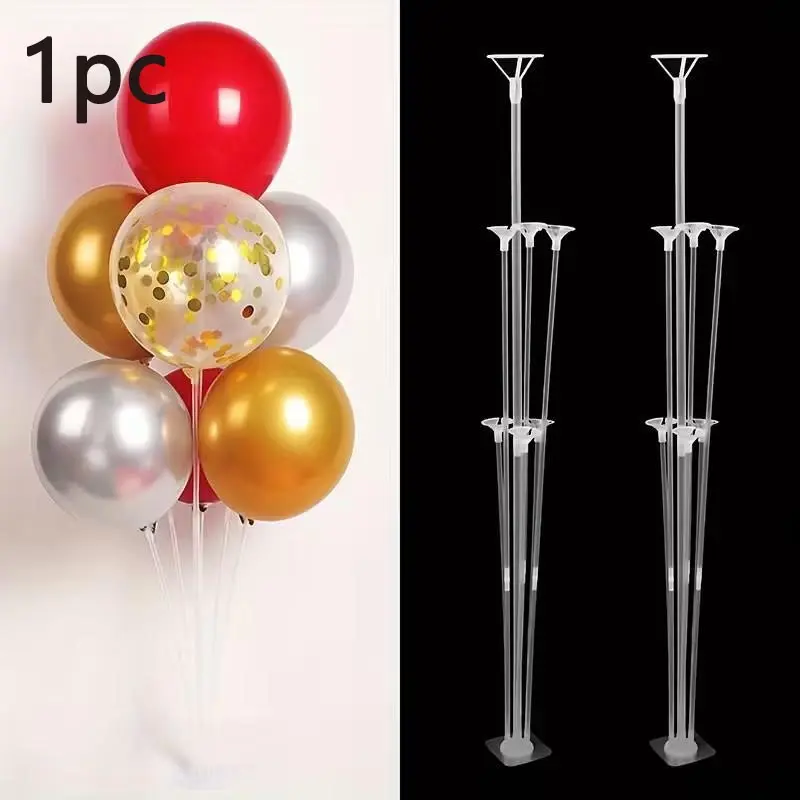 Desktop Balloon Stand Set with Adhesive, Round Shape, Ideal for Christmas, Birthday Party Decorations and Wedding Decor, Party Supplies
