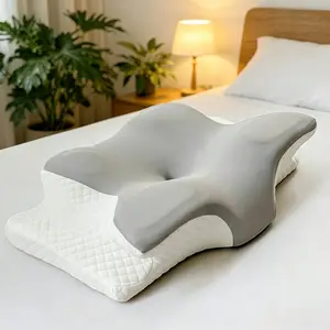 Ergonomic Neck Support Pillow, Deep Sleep Functionality, Perfect Fit for Human Anatomy, Enhances Comfort and Rest Quality