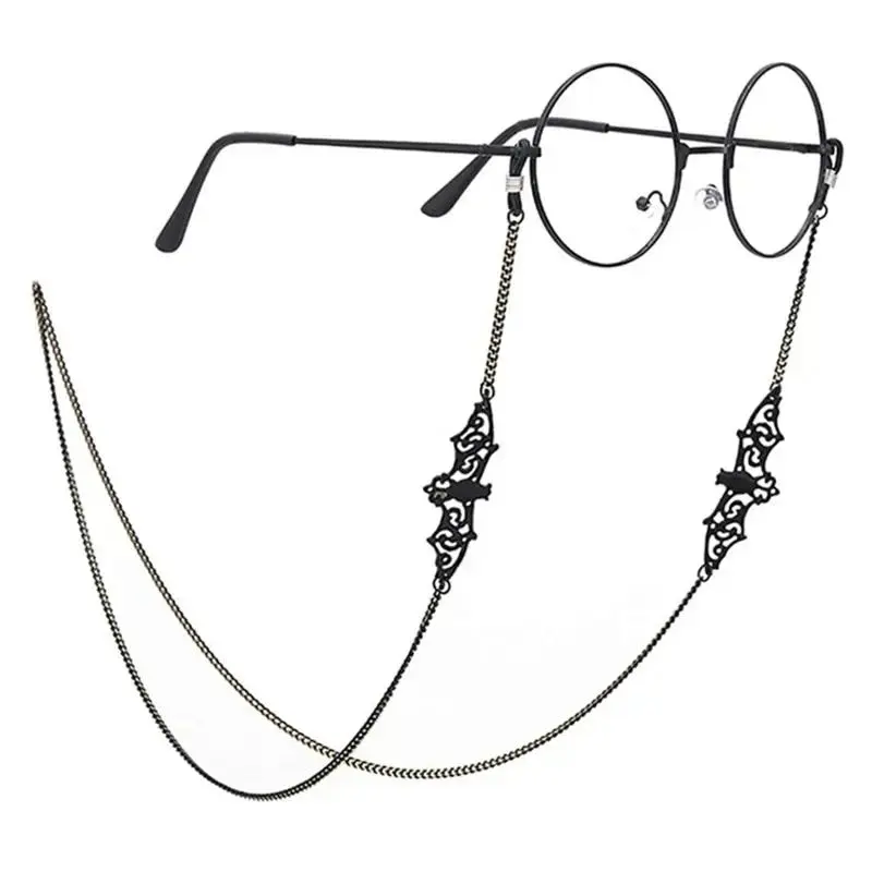 Unisex 75cm Copper Bat Beads Link Hollow Chain Eyeglasses Strap - Cable Holder Neck Band, Accessories for Women, Eyewear & Sunglasses Accessory