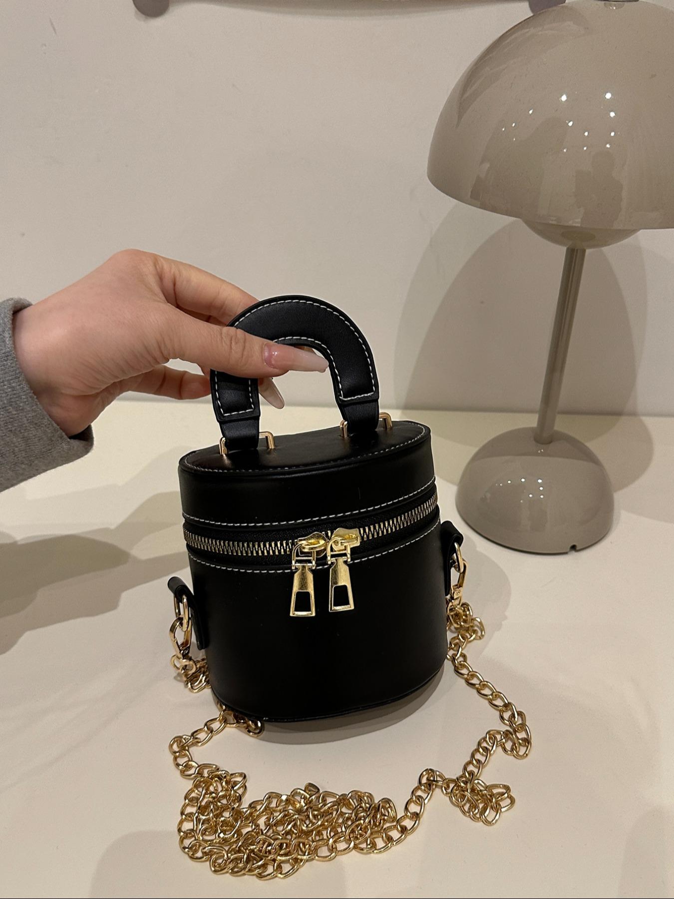 Women's Elegant Minimalist Handbag, Fashionable Solid Color Crossbody Bag for Daily Used, Casual Trendy Versatile High-quality Daily Commuting Bag, Elegant Commuter Bag, Handbag Shoulder Purse