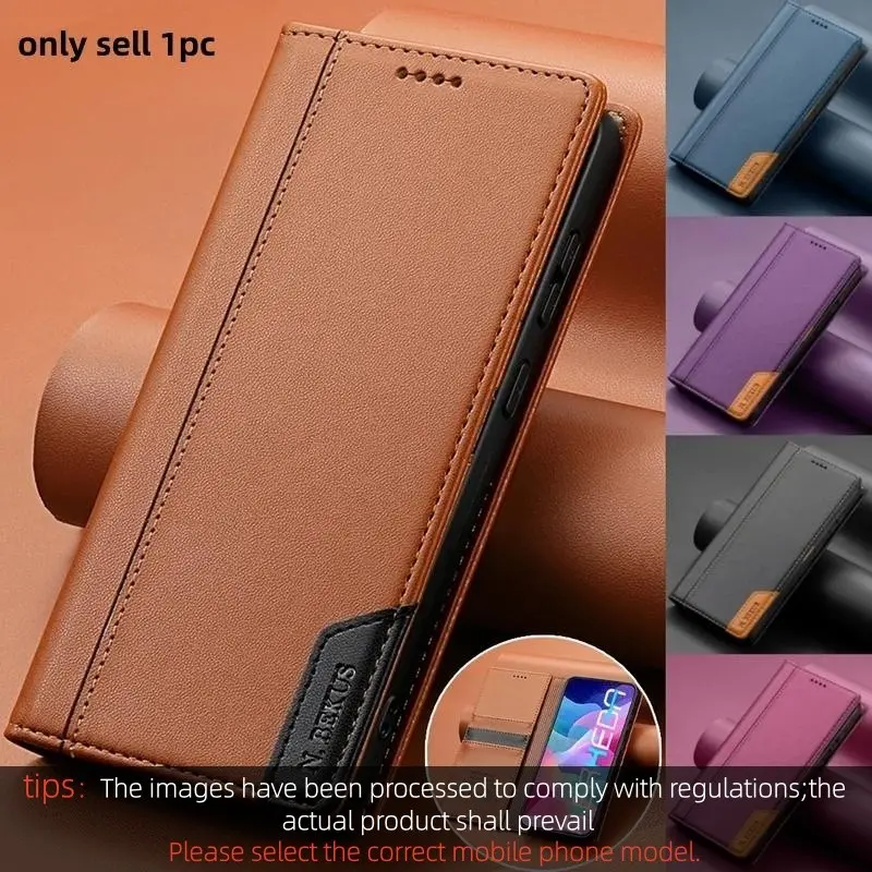Magnetic Flip Leather Protective Case Cellphone Shell For Samsung Galaxy S26 S25 Edge S24 S23 Ultra S22 S21 FE S20 S10 Plus Note20 A17 A16 A56 Wallet Cover, for Smartphone Accessories