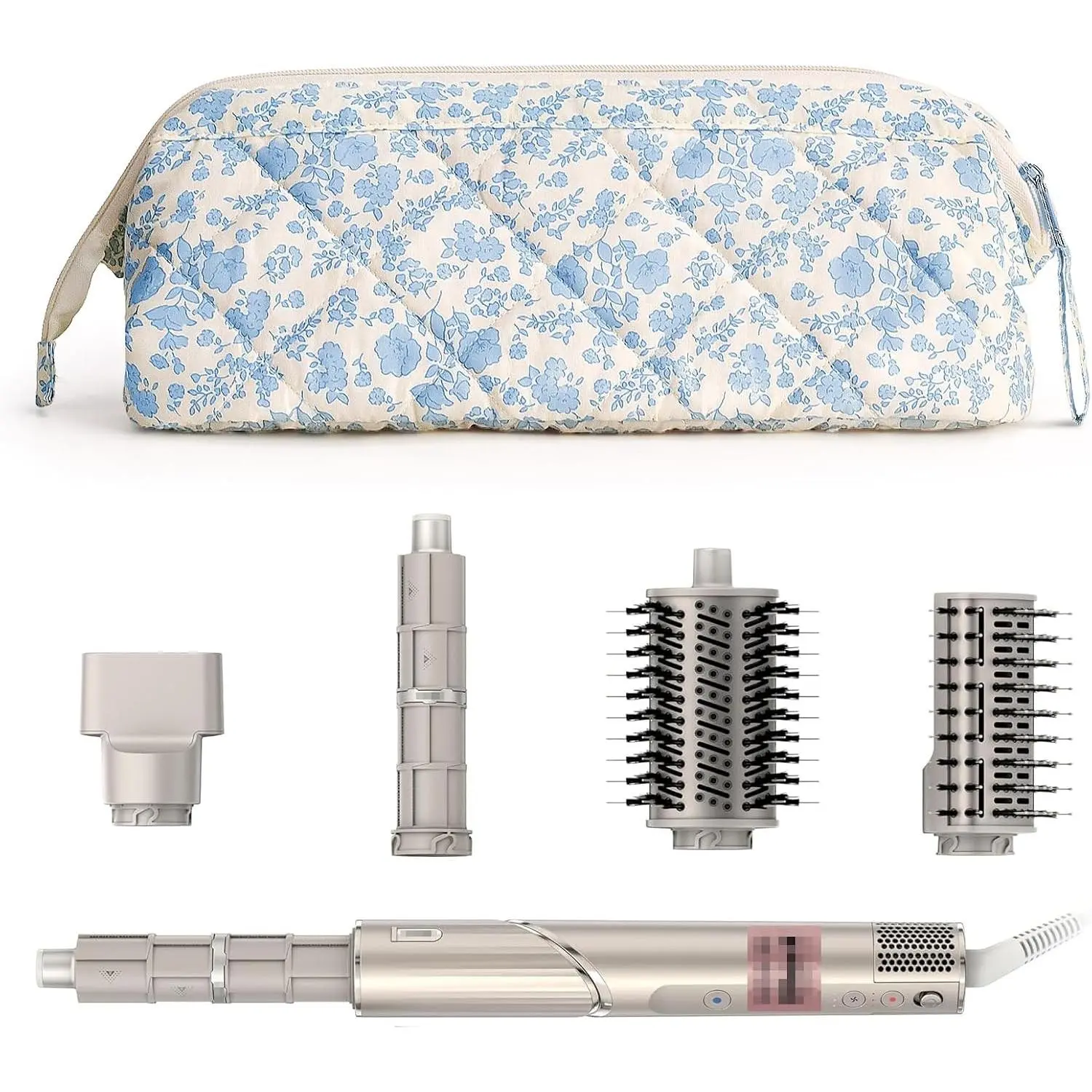 Shark Flex Style Travel Case For Dyson Hair Dryer Airwrap, Quilted Hair Tools Travel Bag Organizer Accessories Holder, Curling Iron Carrying Case For Shark Dyson Revlon