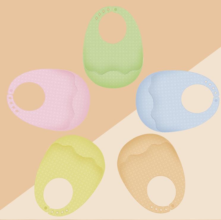 Food Grade Silicone Baby Bib, Ultra Soft Waterproof Feeding Bib for Toddlers