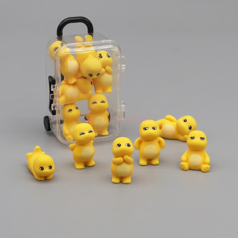 Mini Cartoon Little Milk Dragon Glow Toy Doll Ornaments Desktop Car To Send Complete Sets Of Cute Ornaments