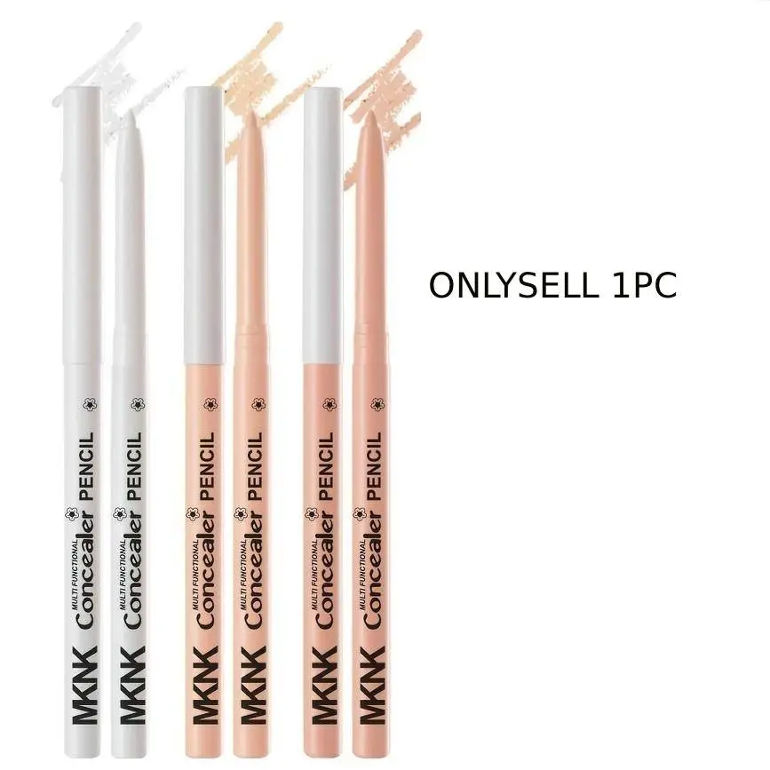Automatic Waterproof Eyelid Concealer Pen, Under Eye Base Primer, Eyeshadow Glue Brush, Long-Lasting Coverage, Easy Application