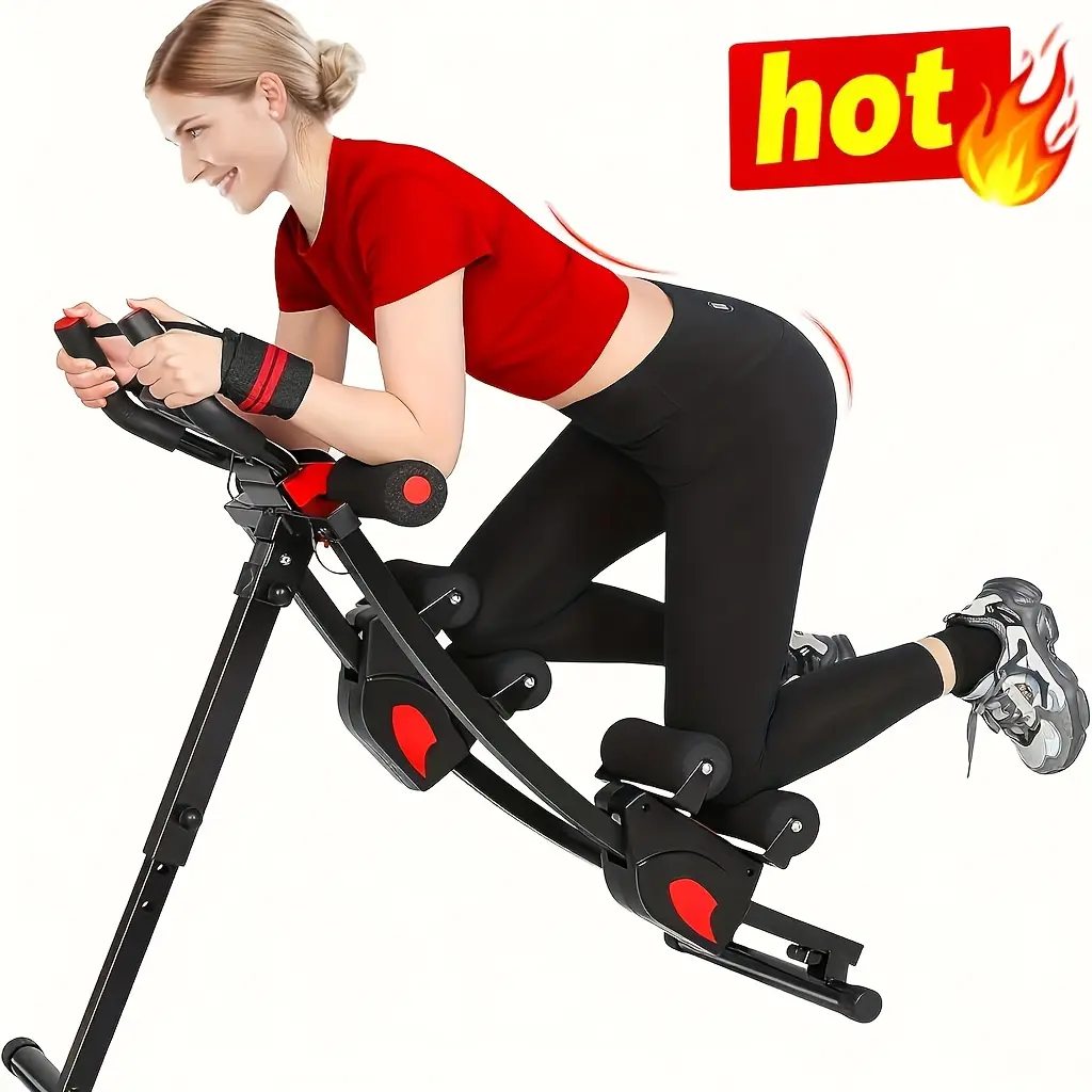 Foldable Adjustable Ab Workout Machine for Women & Girls - Home Gym Core Trainer with Abdominal Exercise Equipment, Suitable for Full Body Toning, Compact Fitness Gift for Christmas,, for Home Gym Training (No Electronics/ Parts)