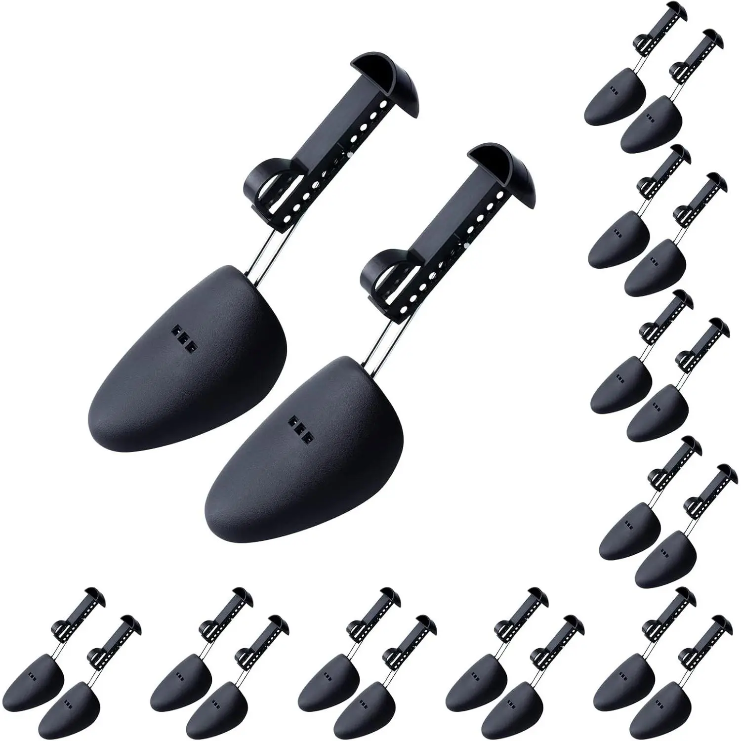 Plastic Shoe Stretcher Men,10 Pairs Adjustable Shoe Trees for Men Portable Shoe Tree Shaper Stretchers Holder