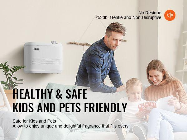 VEVOR Upgrade HVAC Scent Diffuser for Whole House, 850ML Scent Air Machine with Cold Air Technology, Waterless Essential Oil Diffuser, Cover Up to 5000 Sq.Ft for Large Room, Hotel, Spa, Office