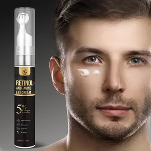 Men's Retinol Eye Cream, Tightening and Lifting, Brightening, Fights Dark Circles and Wrinkles, Day and Night Care, 15ML, Beauty Cream