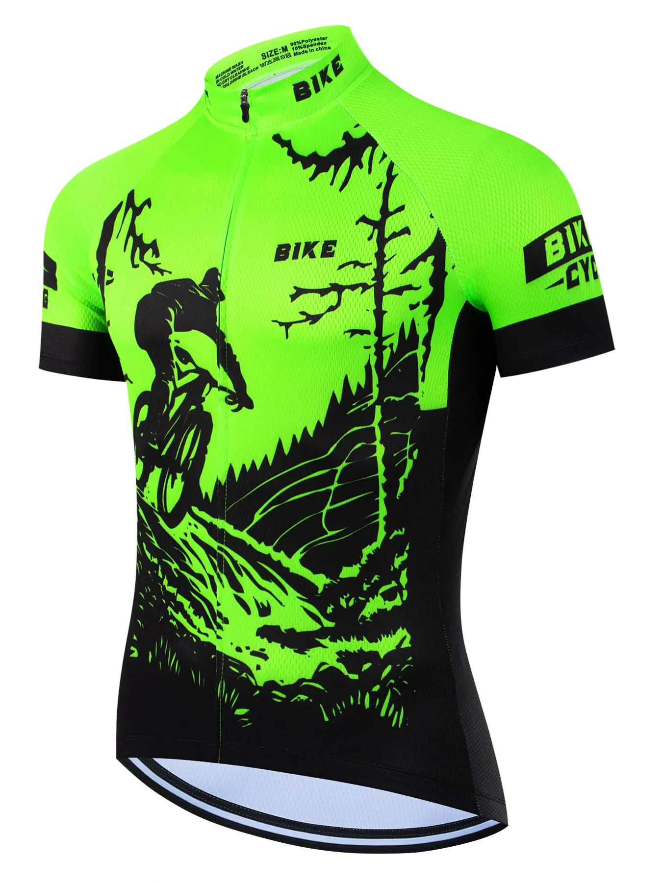 Summer BIKE Men's Short Sleeve Cycling Jersey Racing Shirt Breathable Athletic Top Mountain Bike Clothing Sportswear for Cycling