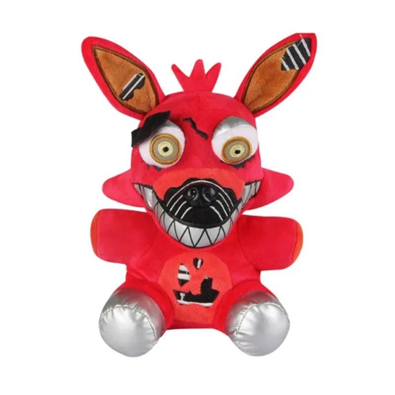 Cute FNAF Plush Dolls 18cm Freddy Bonnie Foxy Cartoon Stuffed Toys Children Birthday Gift