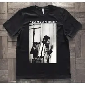 Malcolm X Unisex T-shirt_Cotton T-Shirt, Perfect Tee, Gifts For Boyfriend and Girlfriend T-Shirt Man Menswear