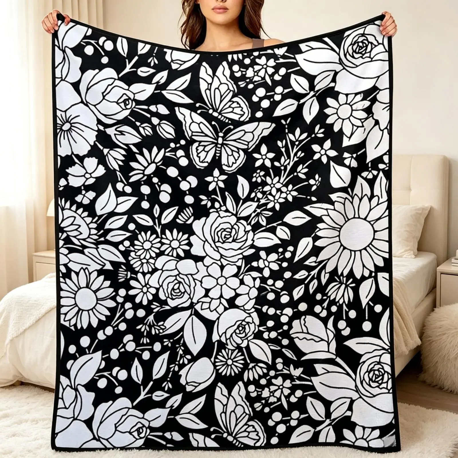Flannel Blanket Soft Cozy Throw for Kids Teens Adults, Fun Family Activity Fleece AC Blanket for Bed Sofa Home Decor, Personalized Gift Blanket for Birthday Christmas Holiday, Warm Cozy Throw Blanket