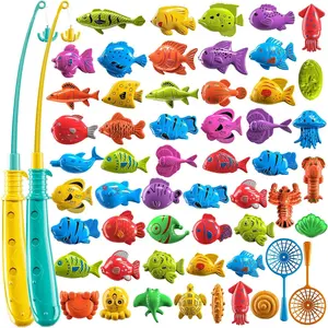 Magnet Fishing Game for Kids 3-8 8-12 Years Old, Pool Bath Toys for Toddlers, Pole Rod Net, Floating Fish Toys, Outdoor Party Toys for Boys Girlsfidget toys