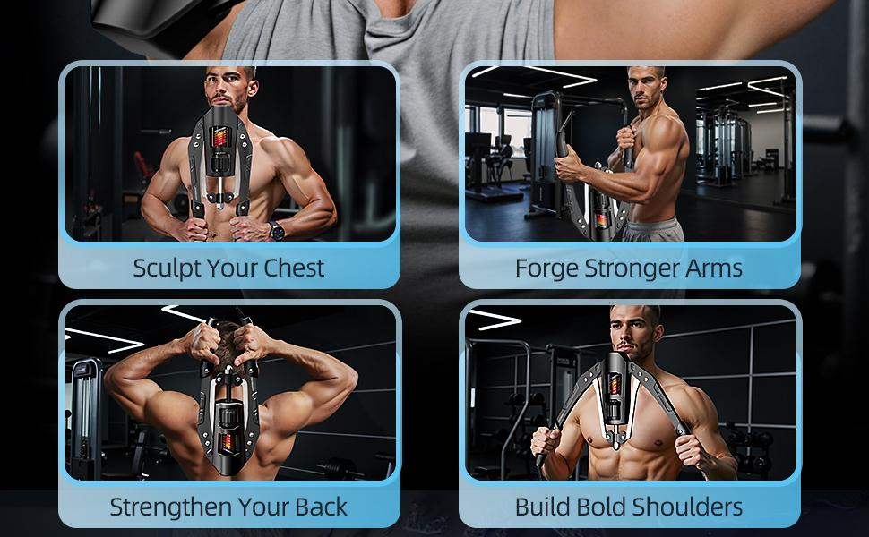 Twister Arm Exerciser, Adjustable Arm Twister Trainer, Chest Expander, Home Gym Equipment, Shoulder Arm Chest Forearm Muscle Training,22-440lbs Hydraulic Power Fitness Workout Exercise