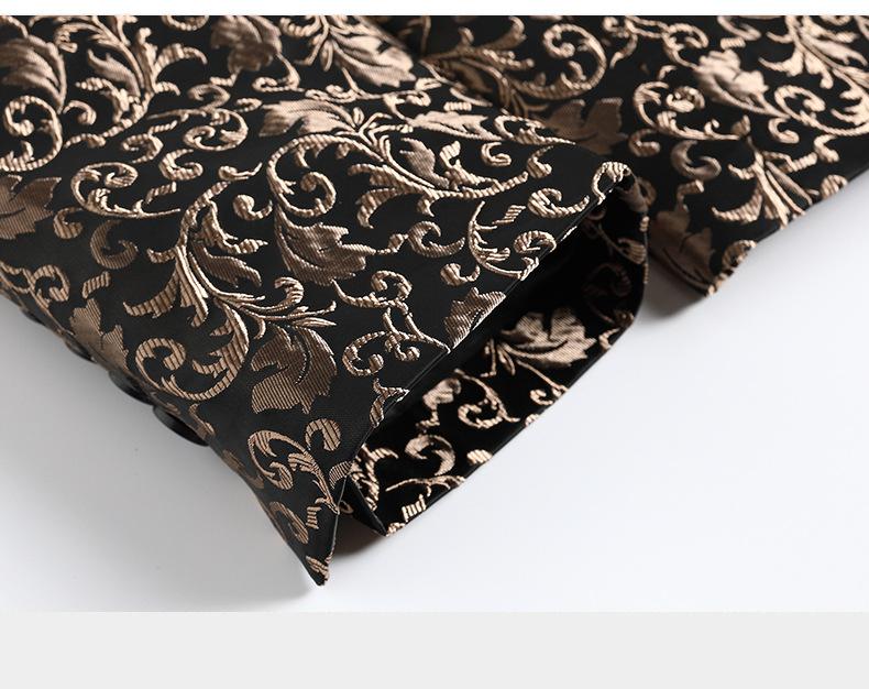 Men's Slim Fit Jacquard Shawl Lapel Suit Korean Style Business Formal Blazer, Center Vent, Four Seasons Wear Men's Slim Fit Jacquard Shawl Lapel Suit Korean Style Business Formal Blazer, Center Vent, Four Seasons Wear