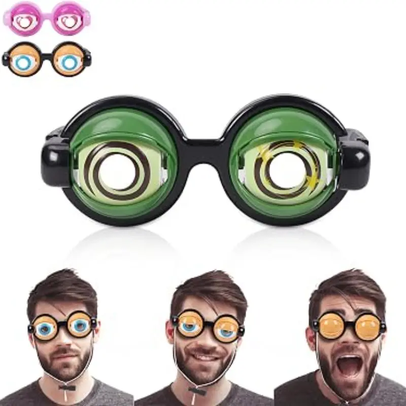 Humorous Crazy Blinking Big Frog Plastic Glasses, Fun Prank Novelty Creative Prop, Adult Party Supplies, Kids Birthday Gift