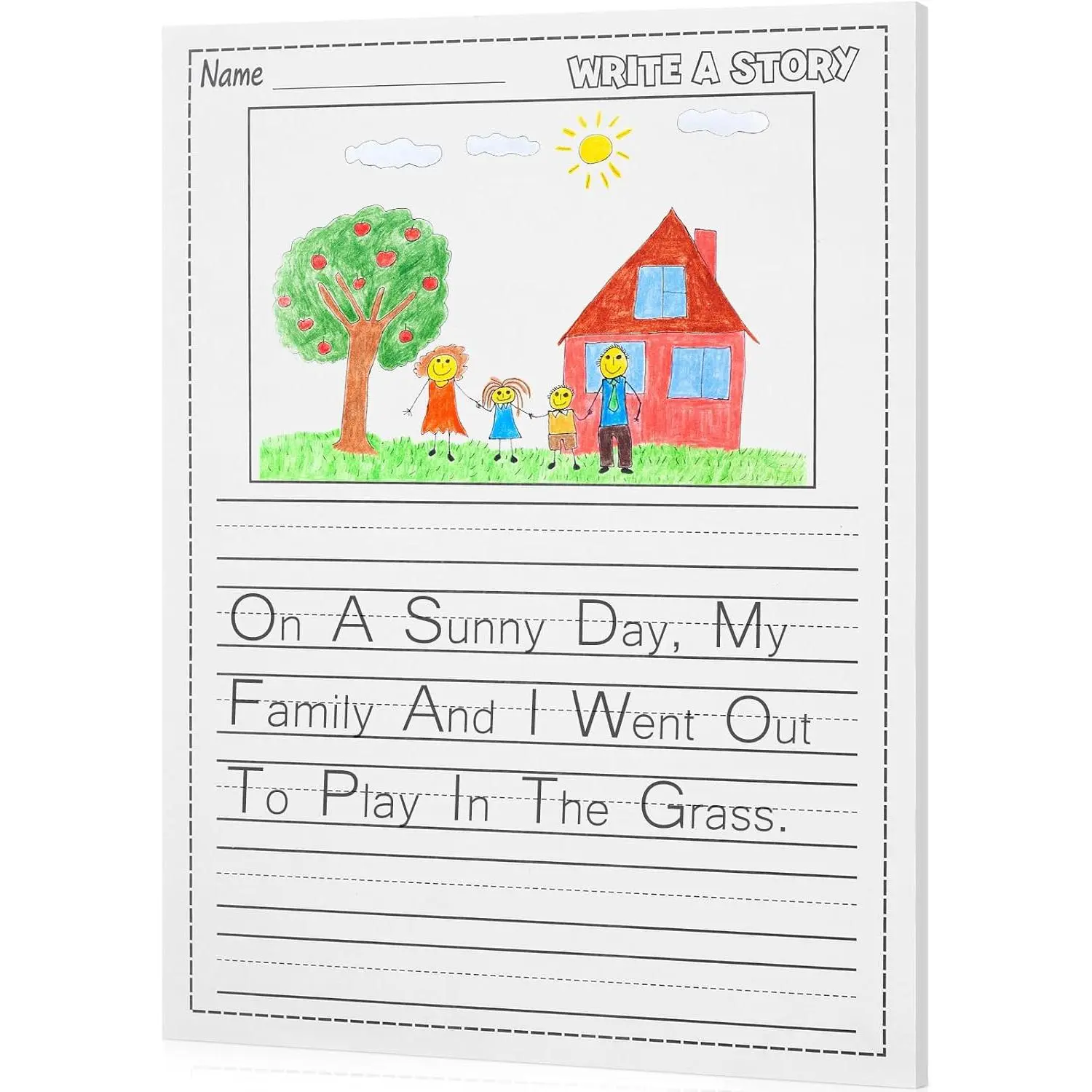 50 Sheets Handwriting Paper for  8.5"x11" Primary Writing Paper