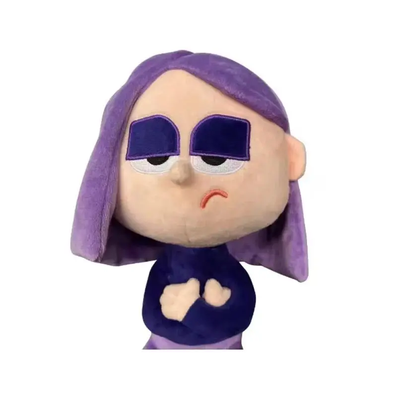 28cm Duolingo Lily Owl Purple Cartoon Plush Toy, Soft Cotton Stuffed Toy, Birthday Gift for Children