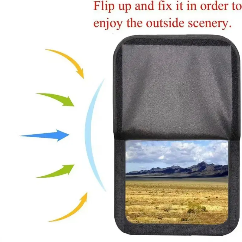 Foldable RV Side Window Sun Shade Cover, Heat Insulation Sunlight Blocking Window Protector, Easy Install Accessory for RV Camper Travel Trailer Camping Outdoor Gear, Side Window Sunshade