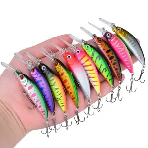 Lure Fishing Bait, 7.2cm/5.5g Hard Baits, Mimic Fish Lures for Carp and Bass, Submerged Long Tongue Minnow, Realistic Soft Plastic Lures