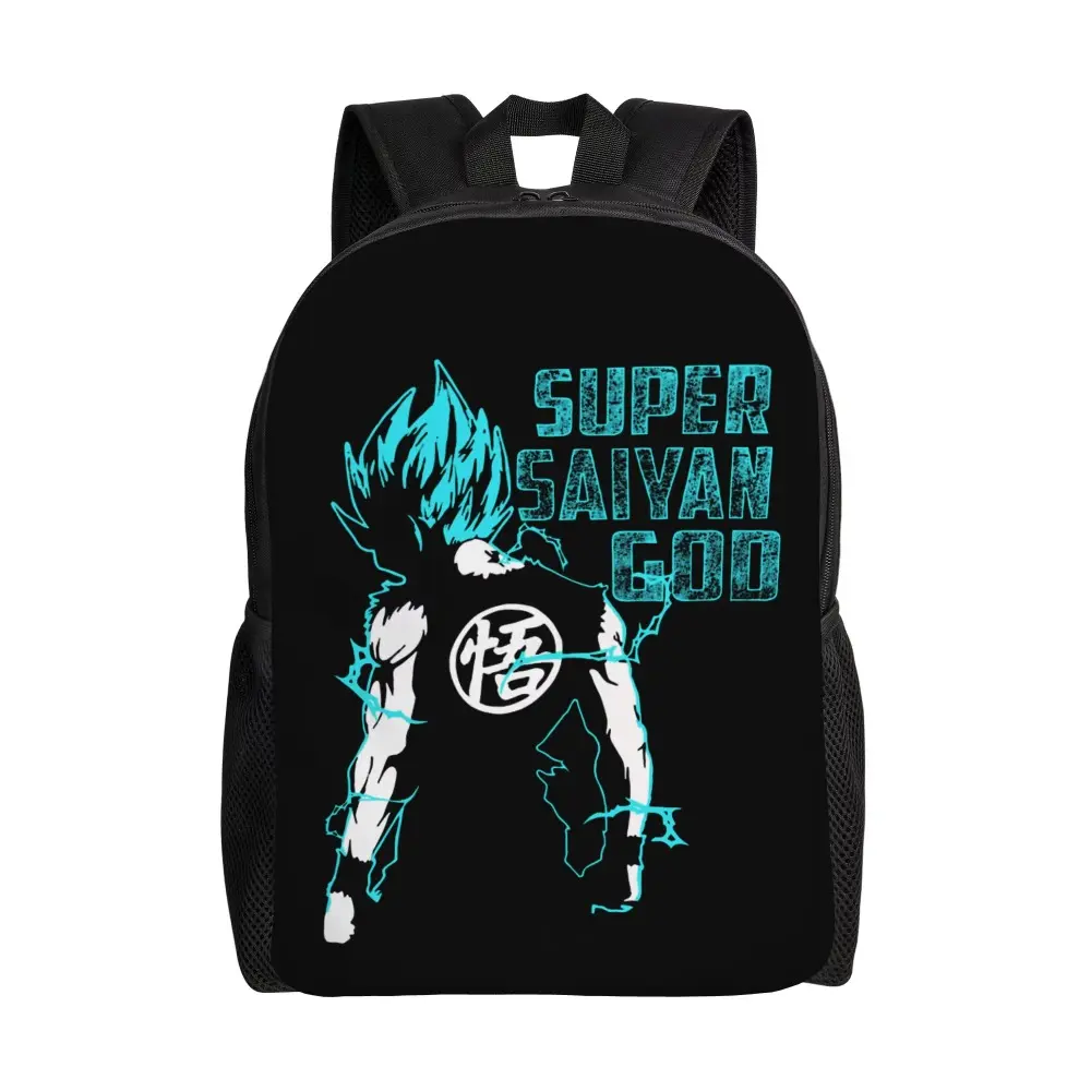 Goku Super Saiyan Blue-16 Classical Backpack High School Work Kakarot Dragon Ball Daypack for Men Women College Shoulder Bag