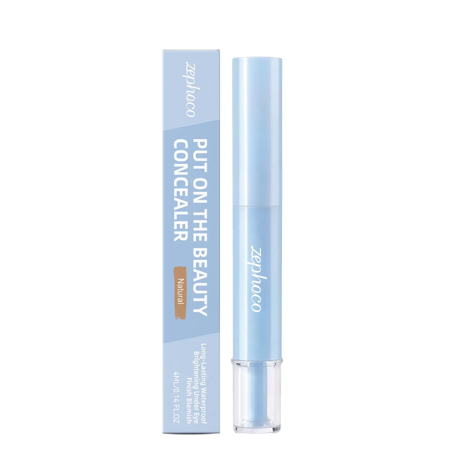 2-In-1 Liquid Foundation & Eye Concealer Pen, Dual-effect Concealer & Foundation Eye Concealer, Long-Lasting Concealer For Blemishes, Redness & Under Eye Circle, Long-Lasting Natural Color for All Skin Tones