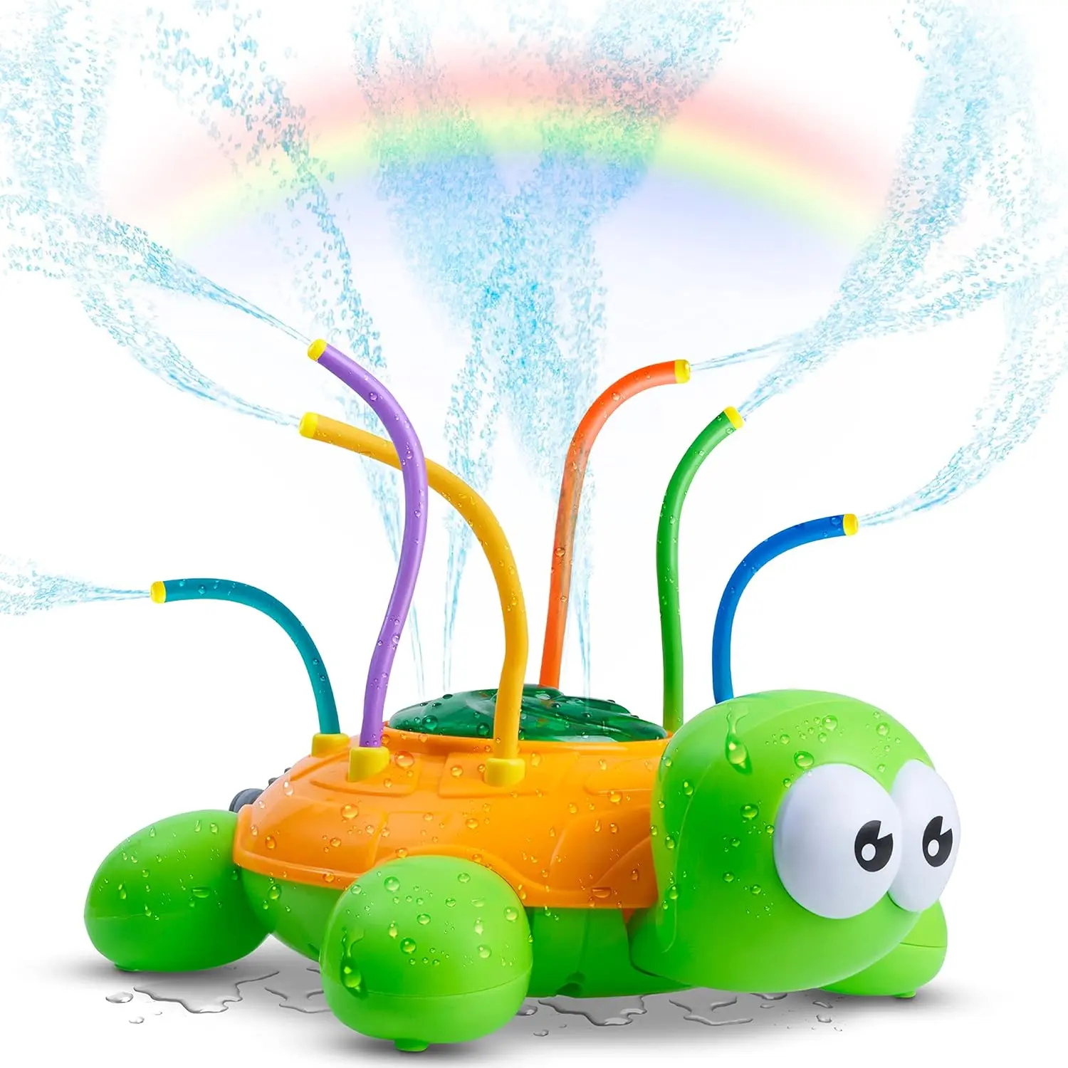 Water Sprinkler for Kids, Toddler Outdoor Toys - Backyard Spinning Turtle Kids Sprinkler Toy - Summer Toys Splashing Fun - Sprays Up to 8ft High - Attaches to Garden Hose, Kids Outdoor Toys.fidget toys