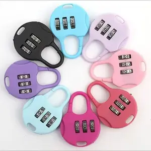 5-Pack Random Color Password Locks, Mini Padlocks for Luggage, Backpacks, Gym Cabinets, Office Drawers, Anti-Theft Security Accessories