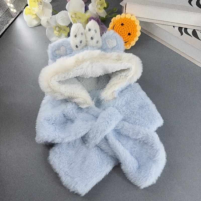 ' Bear Ear Hat & Scarf Combo - Pink Plush Winter Beanie with Earmuffs, Bunny-like Ears & Bow-like Collar - Soft Snug-Fit for, - Cozy Unisex Outfit for Christmas, Trips & Daily Cold Weather (No Neck