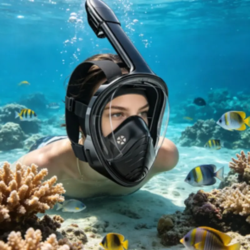 Summer Bestseller Full Dry Snorkel Mask Set, Dry Top Snorkel for Adults and Kids, Silicone Snorkeling Goggles, Dive Gear, Swimming Accessories