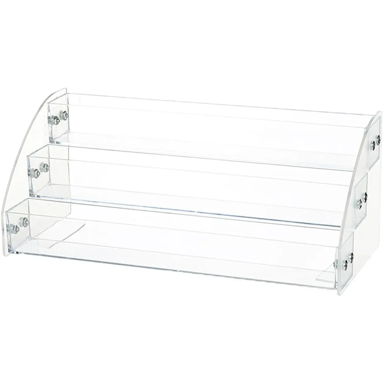 Medicine Organizer 3-Tier Pill Bottles Holder Rack Acrylic Display Sealed Vials Organizer for Medicine Bottles Oval Pharmacy Plastic Bottles Empty Pill Bottles Medication Bottles Supplements Vitamins