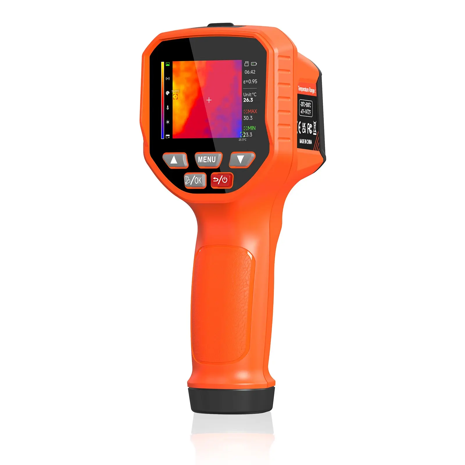 High Performance Thermal Imaging Camera, Industrial Temperature Measurement Tool, High Precision Rechargeable Infrared Thermography, IR Thermometer, -20°c-800°c, 8GB Memory Card, Temperature Monitor