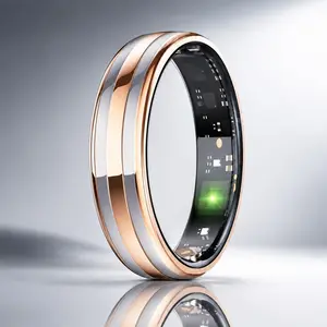 Wearable Smart Ring for Busy Women - 6.3mm Thin, Waterproof, No Subscription Wellness Health Monitor with Heart Rate, Body Temperature Tracking, Bluetooth, Magnetic Charging, Android Compatible, Remote Control Functionality