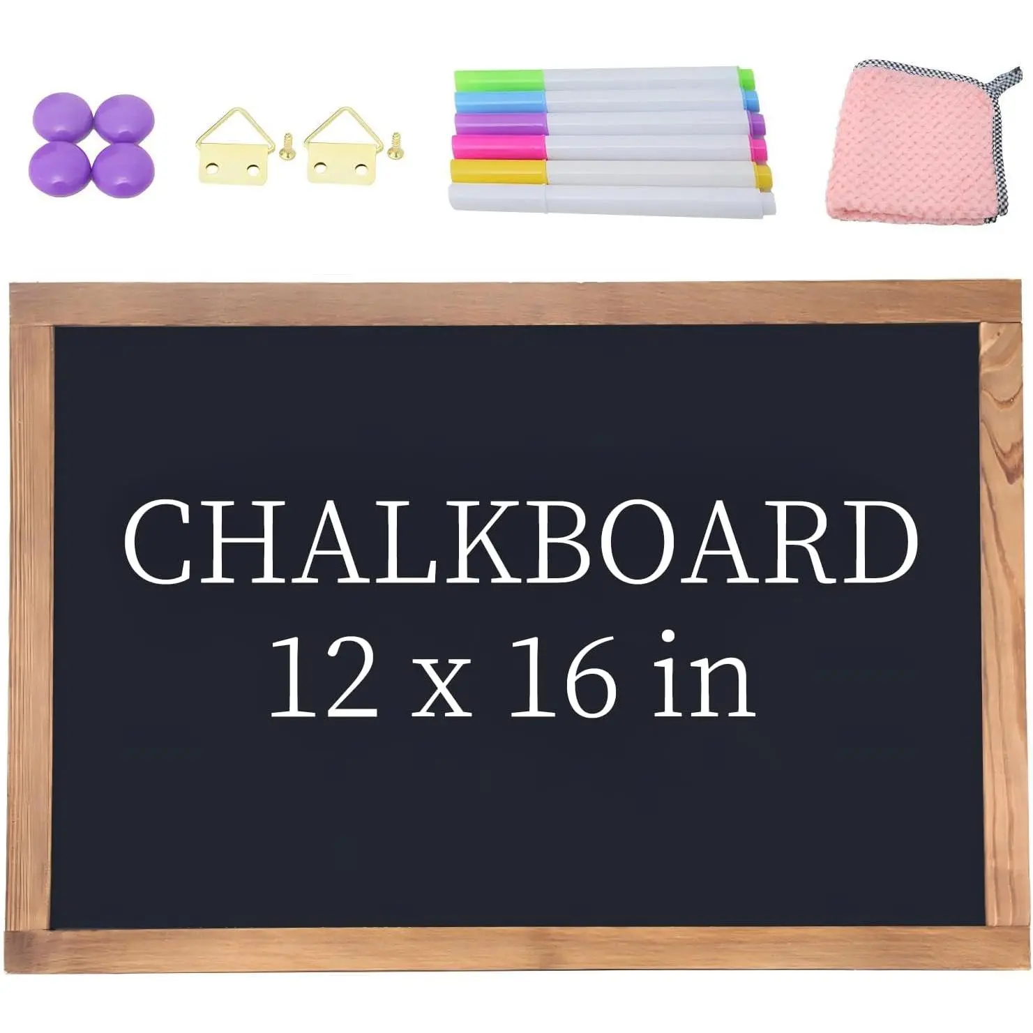 Chalkboard for Wall Rustic  Framed Decorative Blackboard Sign  Chalkboard for , Office, Restaurant 12" x 16"