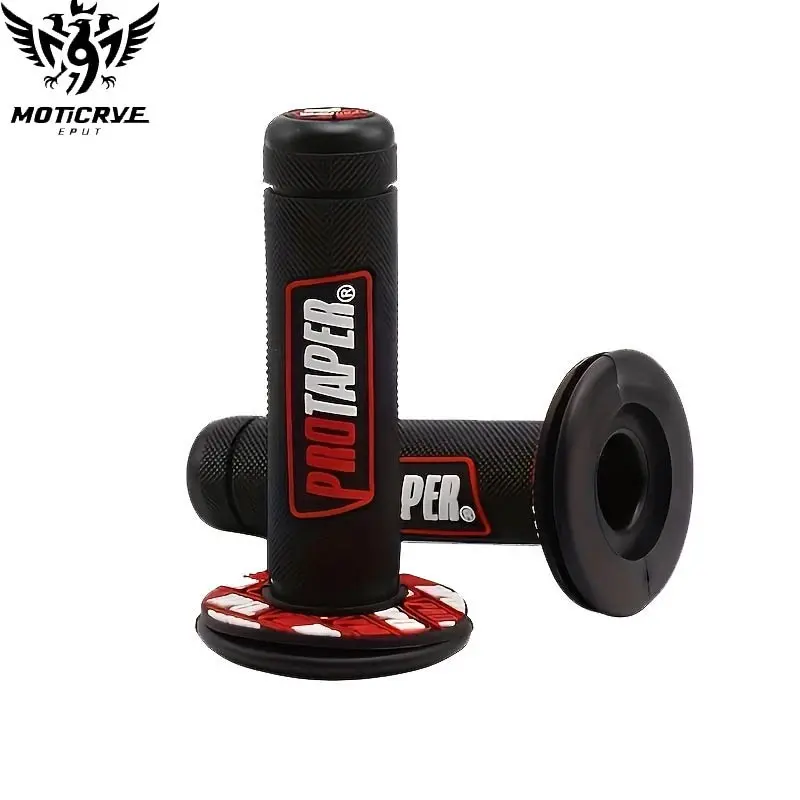 Motorcycle Motorbike 24 22mm Handle Grips, Universal Handlebar Rubber Gel Hand Grip, Brake Motocross Dirt Pit Bike Accessories