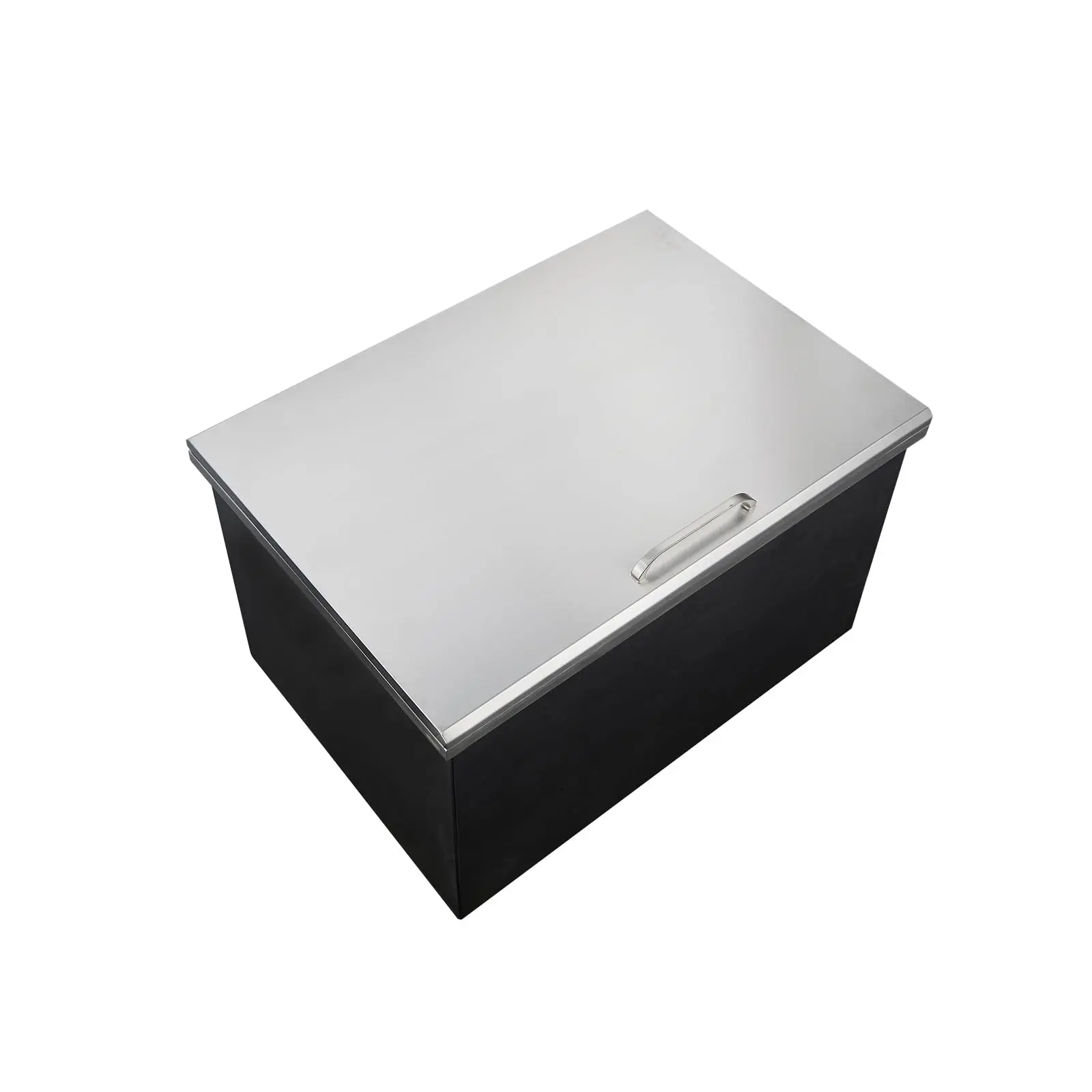 82QT Drop-In Stainless Steel Ice Chest, Built-In Outdoor Insulated Cooler with Lid and Drain, Under Counter Beverage Station for BBQ, Patio, Bar and Restaurant