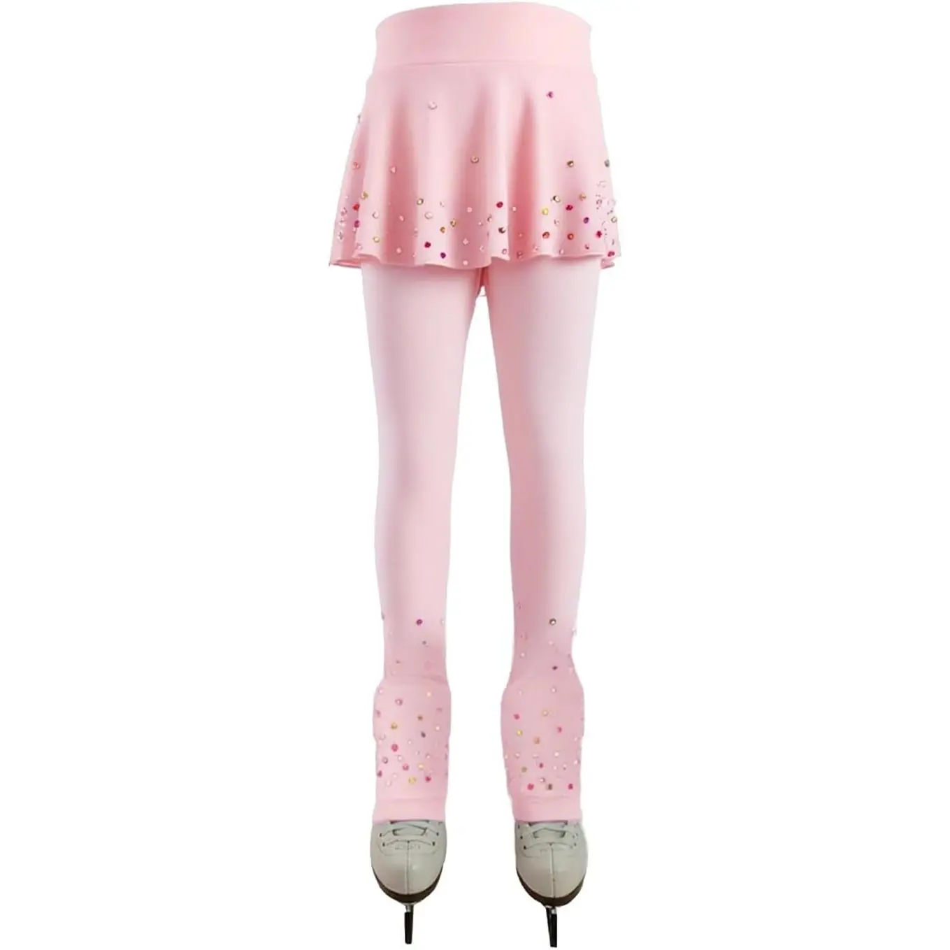 Figure Ice Skating Pants Training Leggings Fleece Suit Shiny Colored Diamond Girls Comfortable