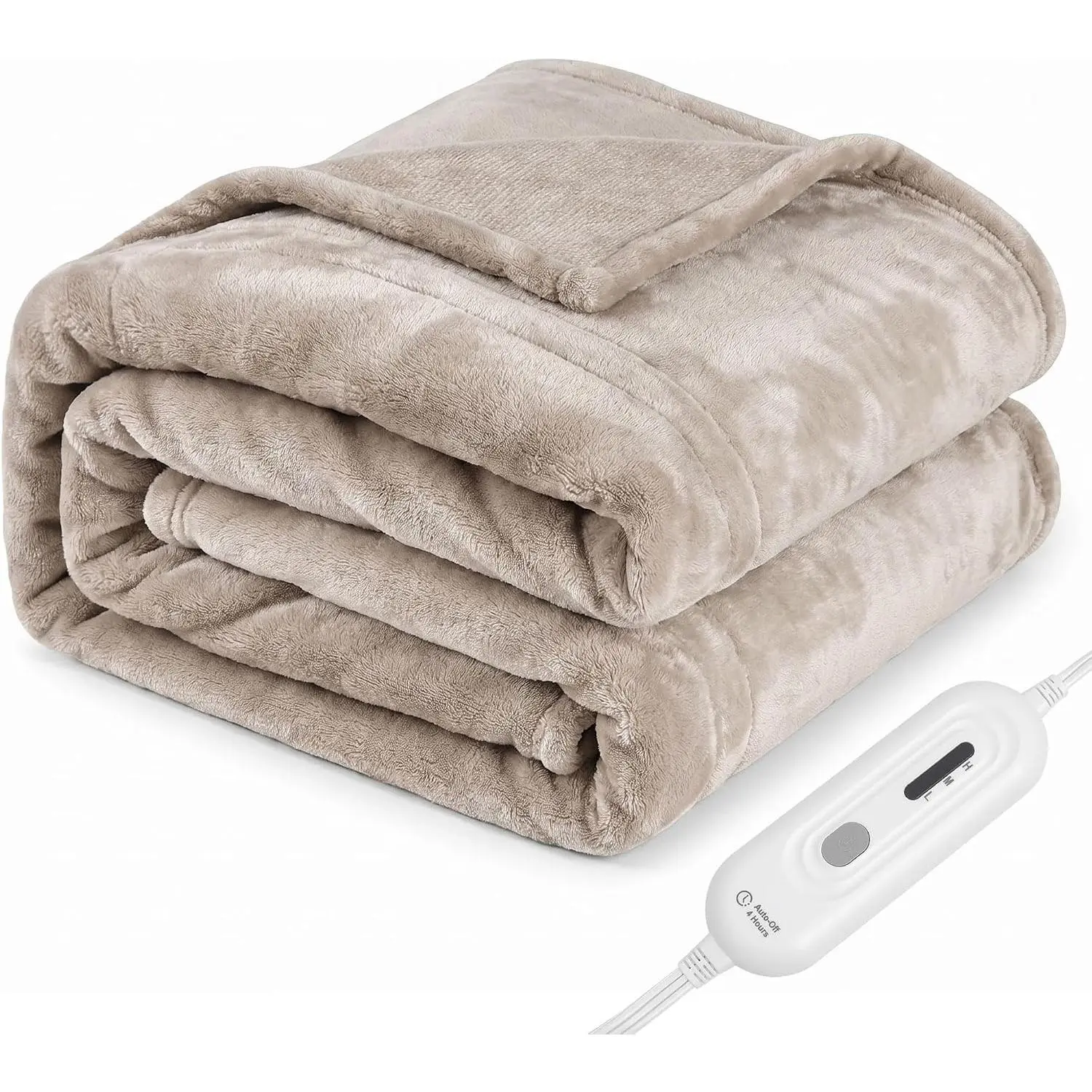 Ultra Soft 2-Layer Flannel Heated Blanket Throw with 3 Heat Settings, 4H Auto Off, ETL/FCC Certified, Overheat Protection, Machine Washable for Couch, Bed, Office, Women GiftsGift