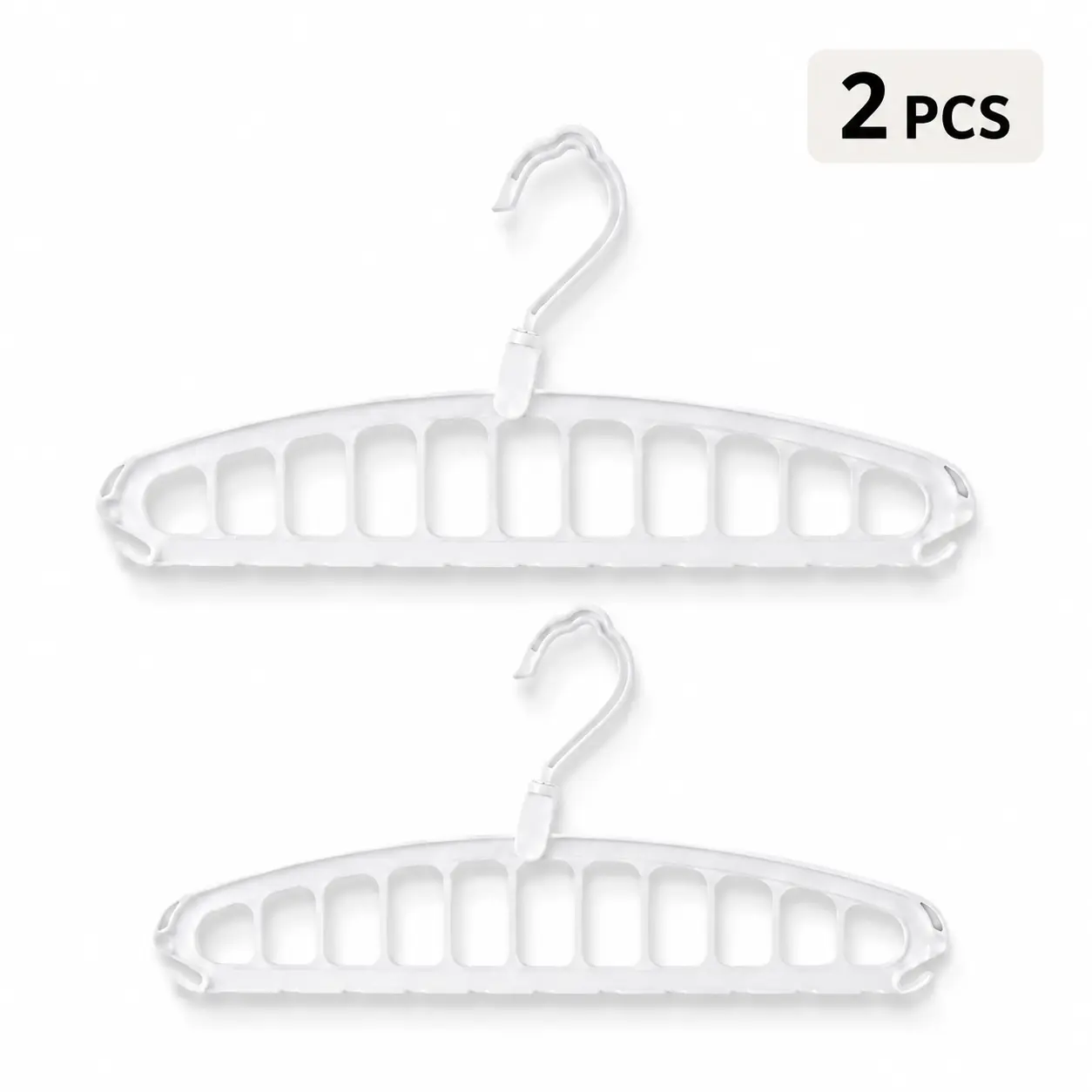 Heavy-Duty Space-Saving Hangers with 360° Swivel Hook, Multipurpose Closet Organizers for Small Spaces, College Dorm Rooms and Apartments
