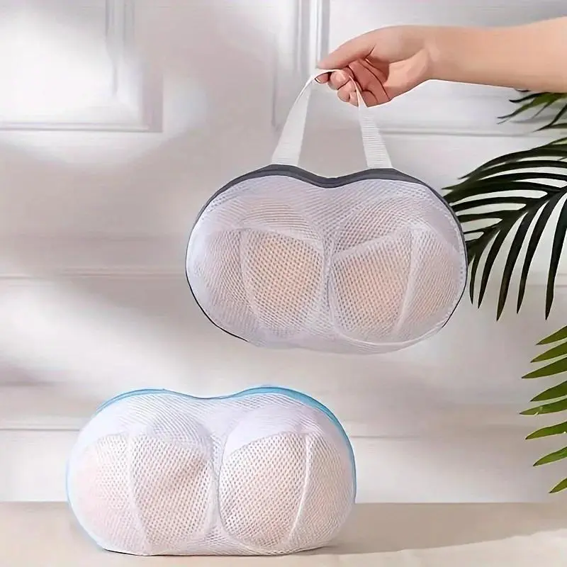 2PC Bra Laundry Bag Portable Foldable Lingerie Mesh Washing Bags Underwear Protection Wash Bra Bag Household Laundry Pouch New