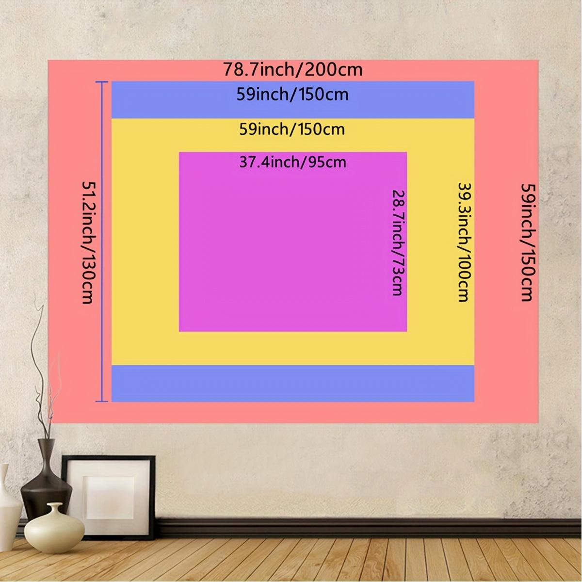 3D Christmas Town Snow Scene Tapestry, Winter Wonderland Background Decoration, Best Choice New Year Decorations in the Living Room D