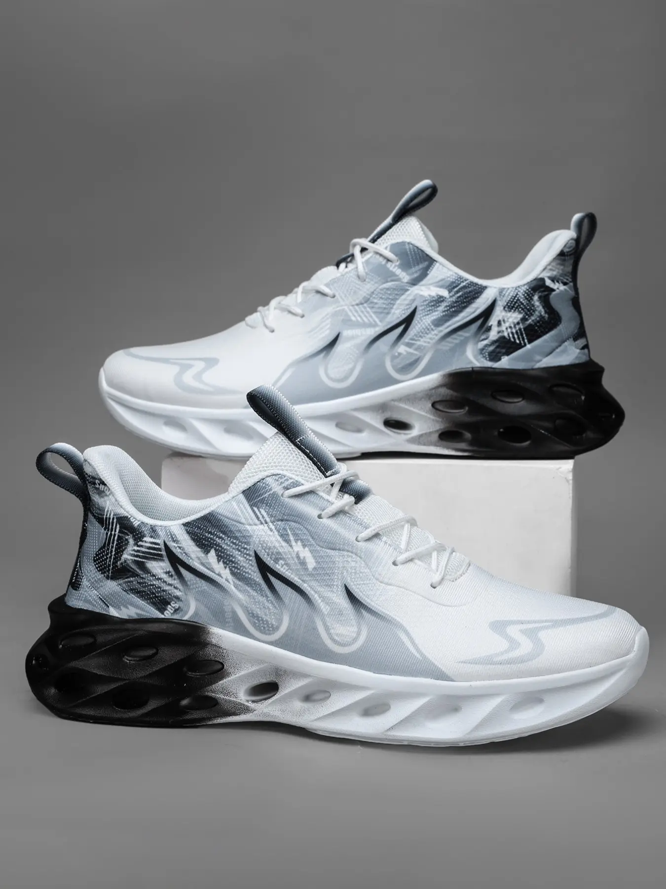 Men's Lightweight Breathable Running Shoes, Mesh & Fabric Lining, All-Season Casual Outdoor Sports Shoes, Comfortable Support, Breathable Running Sneakers