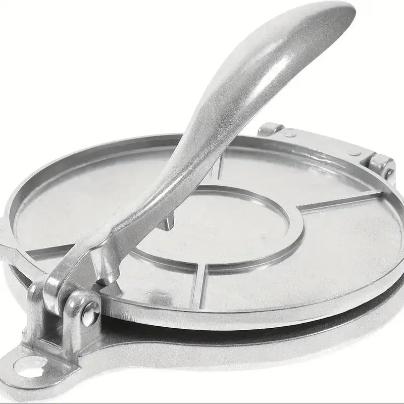 6.5 Inch Large Diameter Tortilla Press, Heavy-Duty Tortilla Press, Durable Aluminum Construction, For Homemade Tortillas, Taco, Pancakes, Crepes, Easy Tortilla Making, Easy To Clean, Space-Saving Kitchen Essential