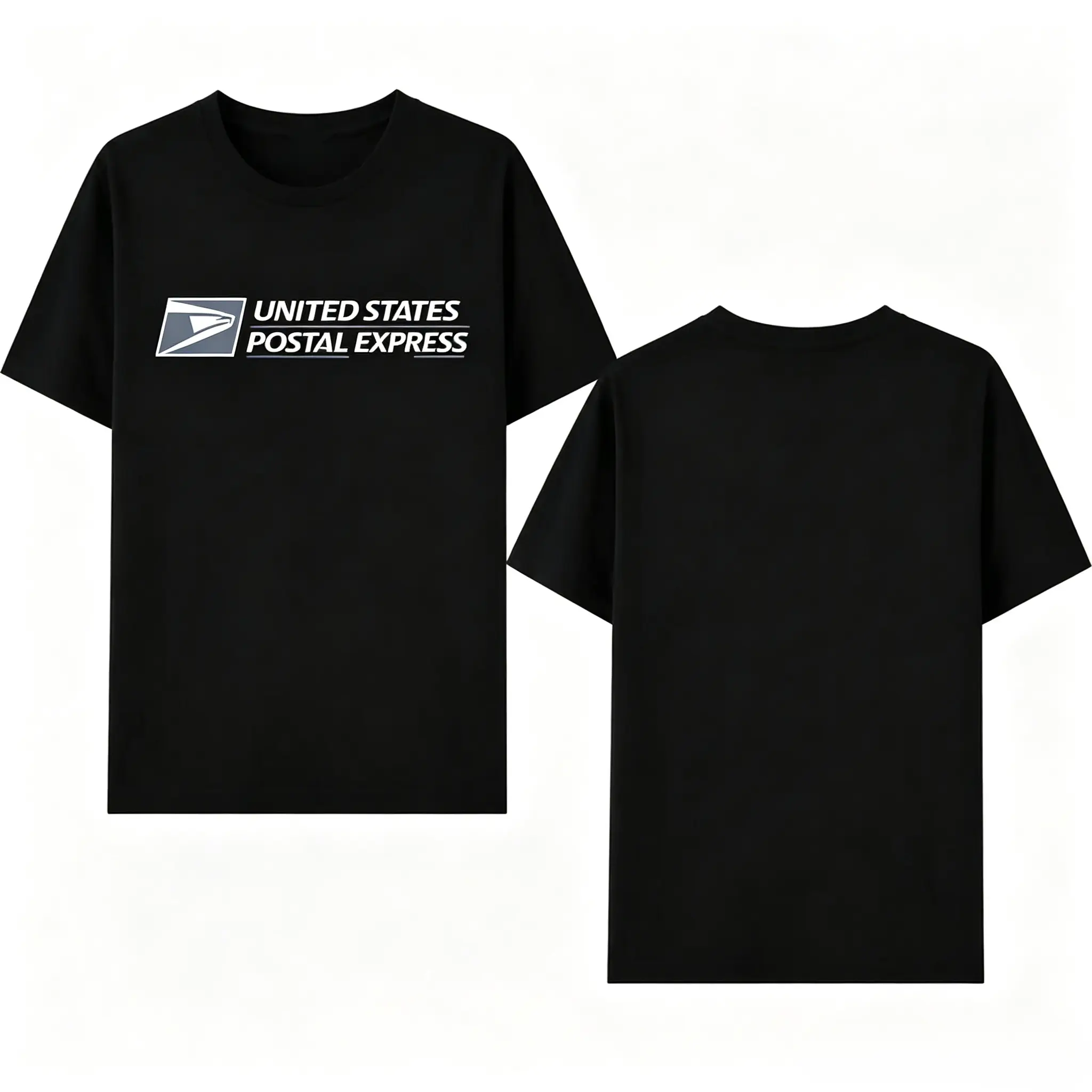 USPS United States Postal Service Logo T-Shirt For Men Classic Postal Worker Tee Casual Short Sleeve Black Top Gift For Mail Carrier