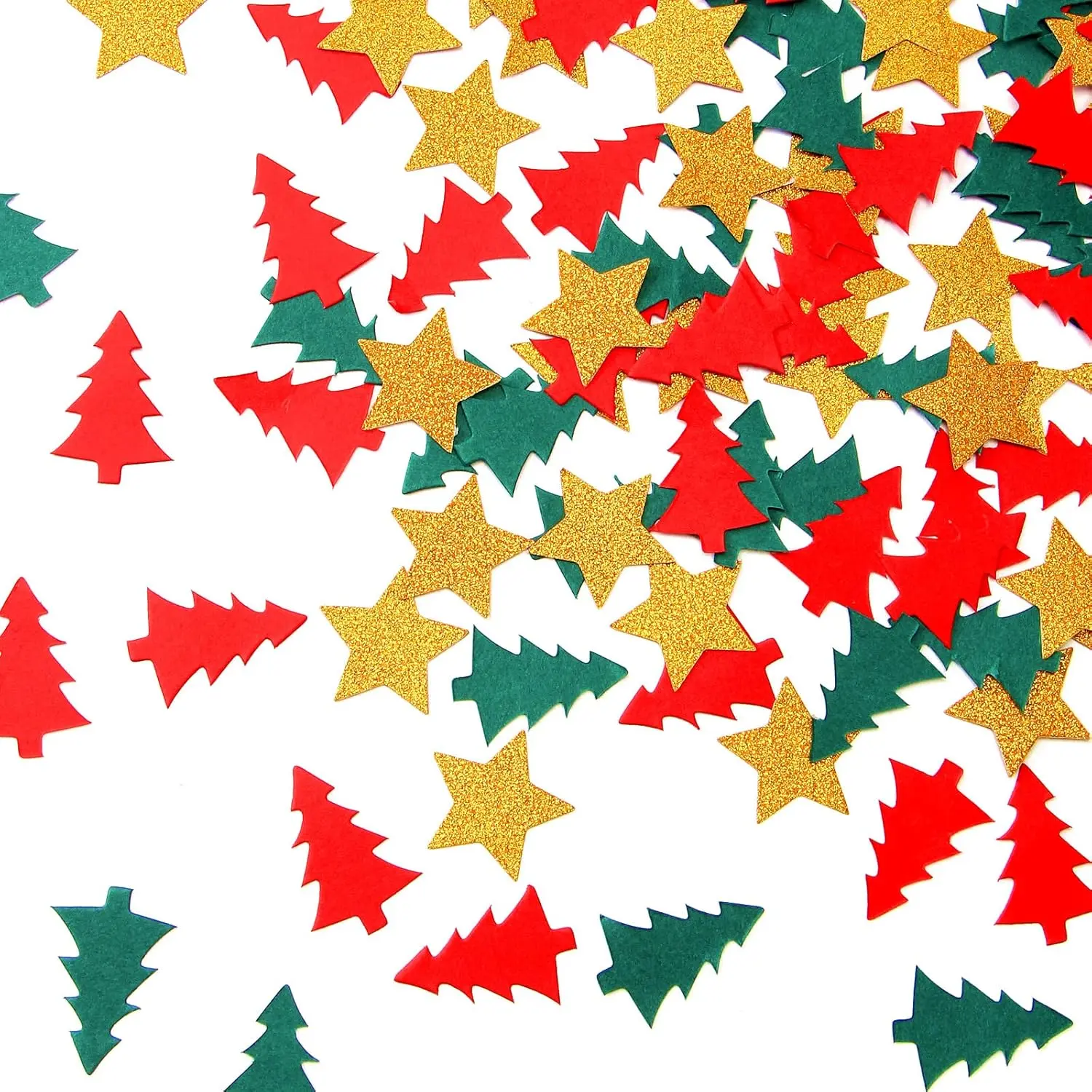 Christmas Holiday Confetti Glitter Sprinkles Red Green White Christmas Tree  Table Confetti 300 count,Thanksgiving, Weddings,  , Birthdays, Winter Party Decoration